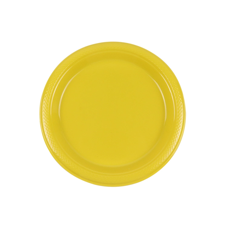 Wholesale Solid Color 6 Inch Disposable Plastic Dinner Party Plate