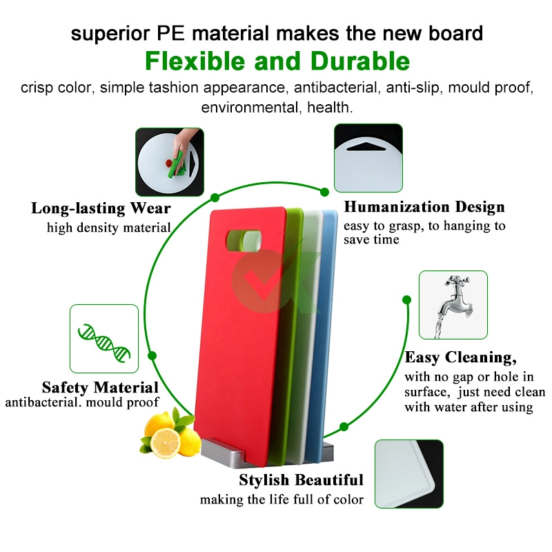 Thin Plastic HDPE 500 Cutting Boards PE Index Chopping Board