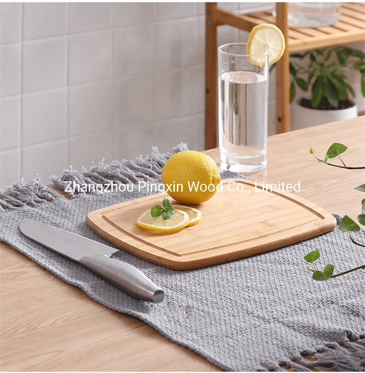 Concise Style portable Light and Thin Bamboo Cutting Board with Groove