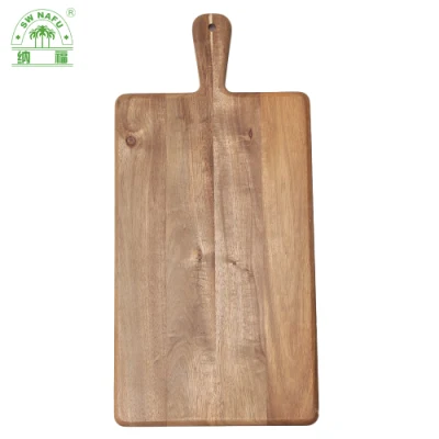 Tagliere in legno di acacia resistente e spesso dal design personalizzato di Amazon con manico